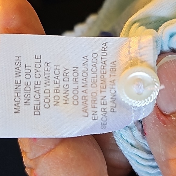 p.jamas maxi night gown‎ prima cotton size medium.  Enbroidery smocking. - Picture 11 of 12